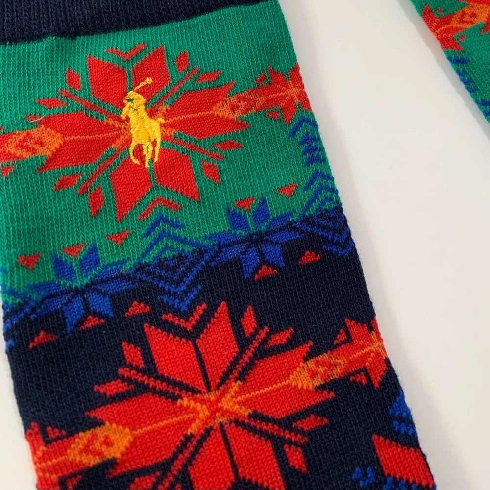 NWOT Ralph Lauren fair isle retro long socks